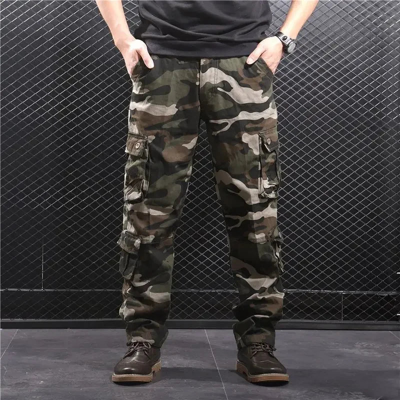 Baggy Trousers Man Camo Camouflage Cargo Pants for Men Big Size Cheap Korean Style Y2k Vintage Casual Techwear Long Luxury Loose