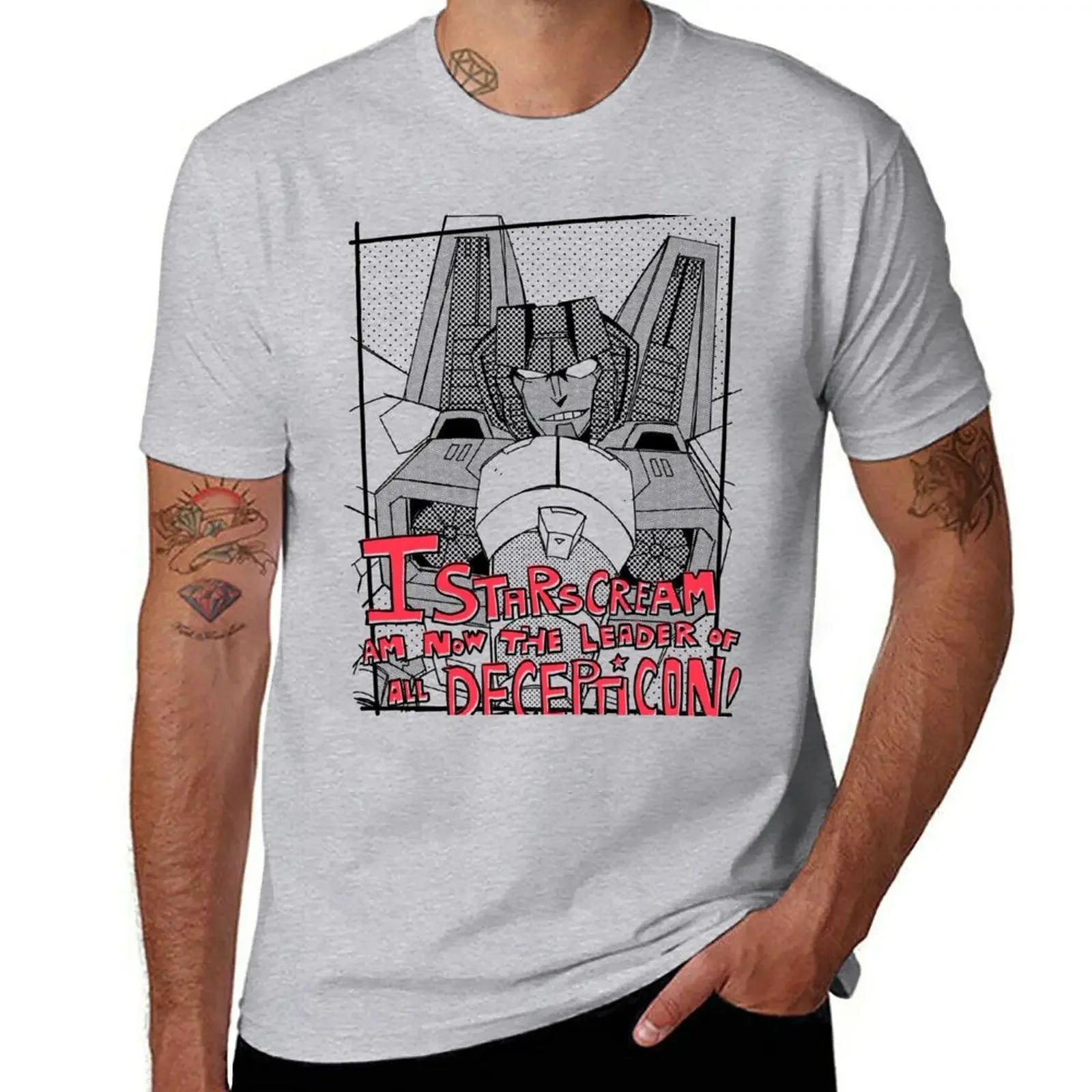 New Starscream's pride T-Shirt aesthetic clothes anime clothes T-shirt short tees Men's cotton t-shirt