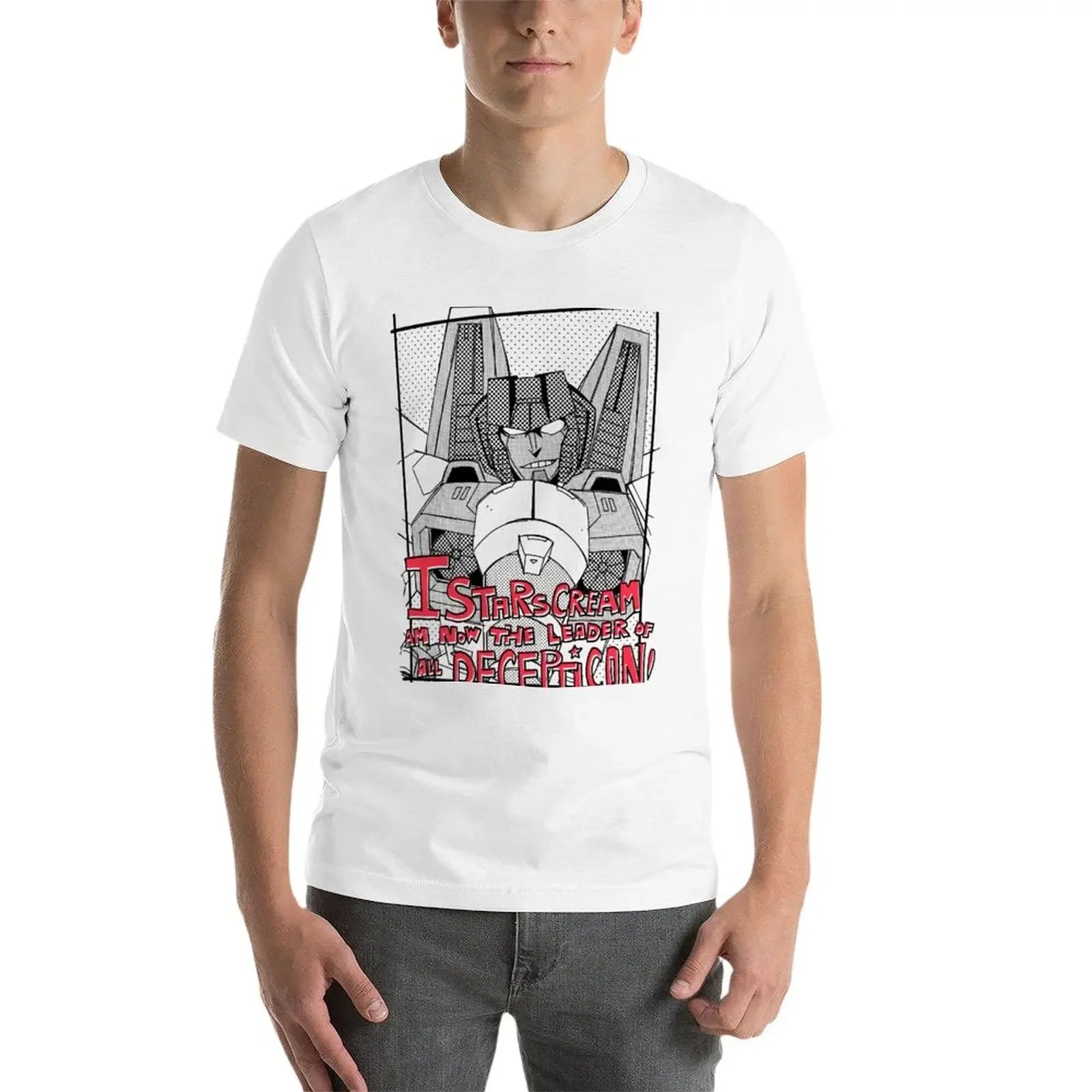 New Starscream's pride T-Shirt aesthetic clothes anime clothes T-shirt short tees Men's cotton t-shirt