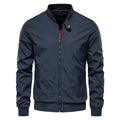 AIOPESON Solid Color Baseball Jacket Men Casual Stand Collar Bomber Mens Jackets Autumn High Quality Slim Fit Jackets for Men