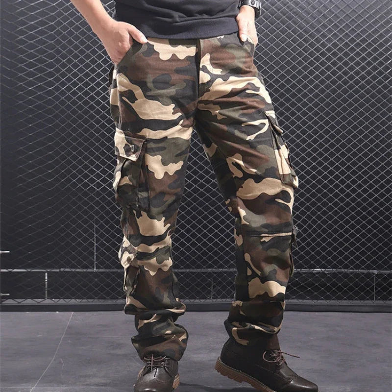 Baggy Trousers Man Camo Camouflage Cargo Pants for Men Big Size Cheap Korean Style Y2k Vintage Casual Techwear Long Luxury Loose