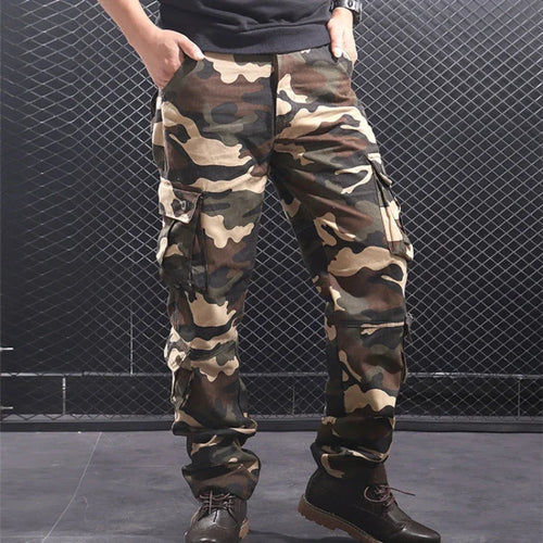 Baggy Trousers Man Camo Camouflage Cargo Pants for Men Big Size Cheap Korean Style Y2k Vintage Casual Techwear Long Luxury Loose