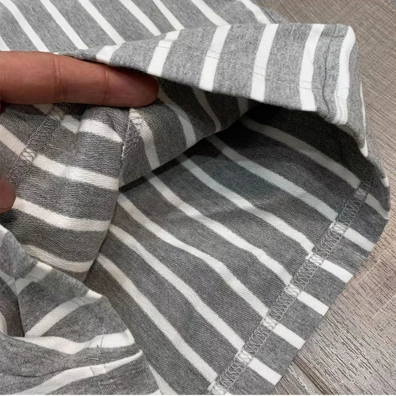 Shorts Men Summer Casual Basketball Sport Fitness Shorts Striped Mid Waist Elastic Drawstring Loose Workout Black Boardshorts